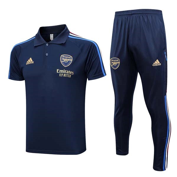 Polo Arsenal Set Completo 23/24 Blu